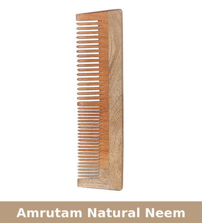 Amrutam Natural Neem Wood Detangle Comb