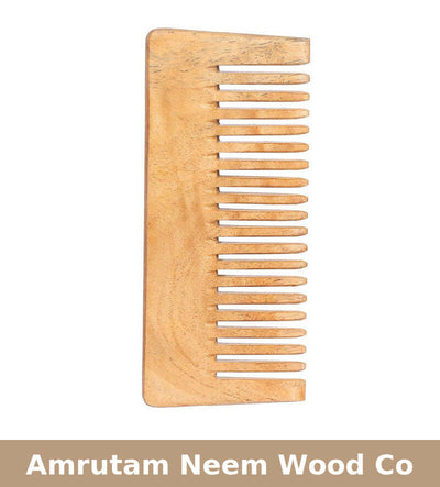 Amrutam Neem Wood Comb 5 Inch