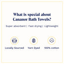Cotton Towel Set | Bath Face & Hand Towel | Lavender | Set of 3