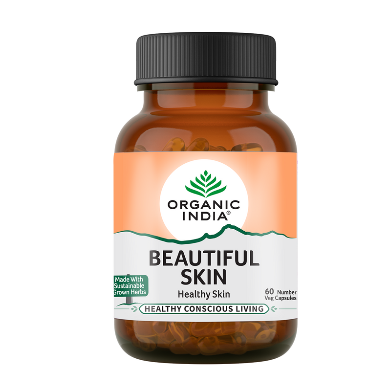 Organic India | Beautiful Skin | 60 Capsules | Purify Blood | Rejuvenates Skin