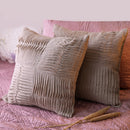 Linen Cushion Cover | Pleated | Brown
