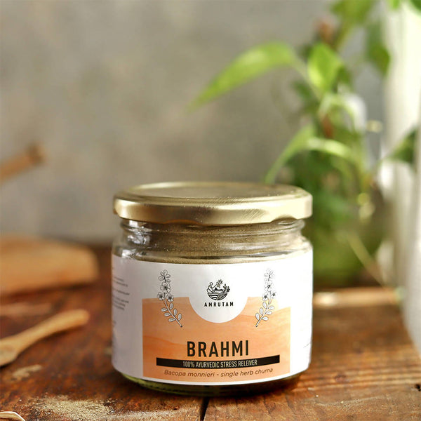 Amrutam Stress & Anxiety Relief Brahmi Churna | 140 g