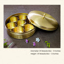 Brass Spice Box | Masala Box | 7 Container | 100 g each