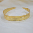 Recycled Brass Plain Bangles | Gold Toned | Set of 2