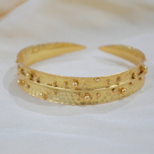 Recycled Brass Bangles | Gold Toned | Set of 2