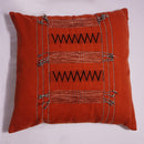 Handwoven Cotton Cushion Cover | Rust