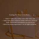 Brass Jewellery | Gold Tone Leaf Cuff | Recycled
