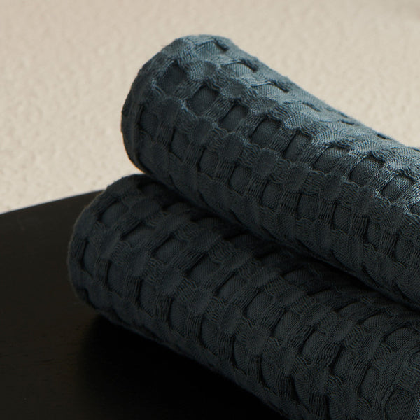 Bamboo Towel | Face Towel | Bamboo Cotton | Dark Grey | 30 x 30 cm | Set of 2