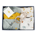 Newborn Baby Gifts | Clothing & Accessories Set | Organic Cotton Muslin | Pack of 11