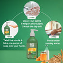 Eco-Friendly Handwash with Refill | Sweet Orange & Lemon | Set of 2