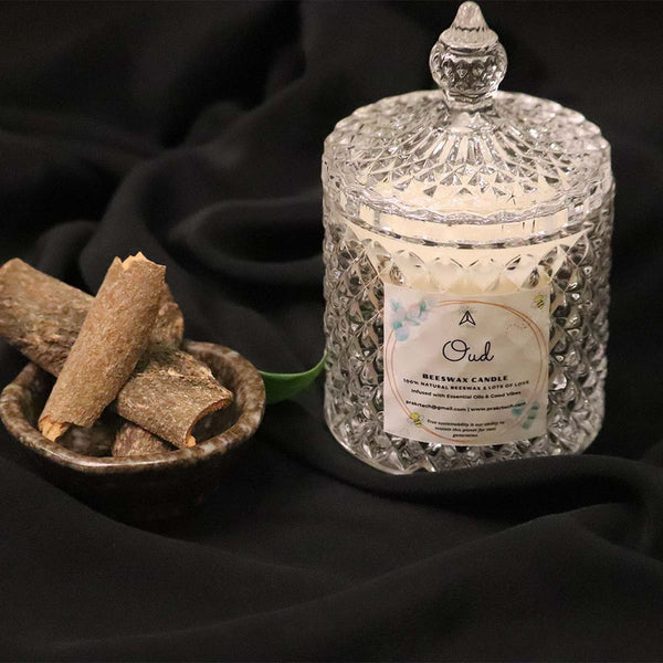 Beeswax Candles | Natural Fragrance | Oud