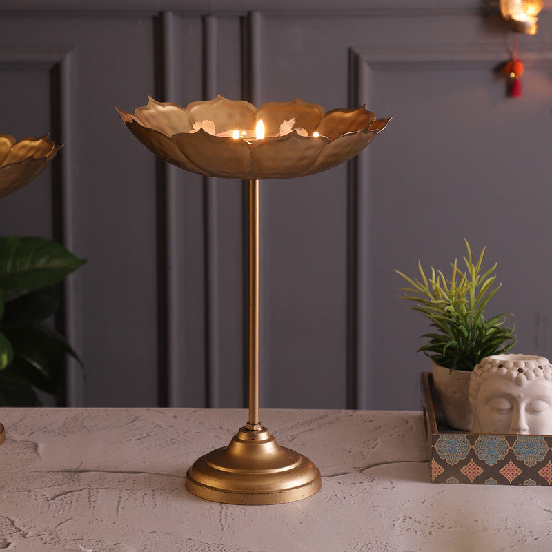 Brass Urli | Lotus Design | Gold