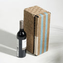 Wine Box | Cotton Jute and Upcycled Plastic | Beige & Blue