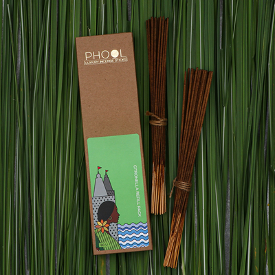 Phool Incense Sticks | Refill Pack | Citronella | Natural | 80 Sticks