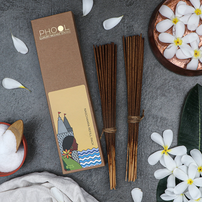 Phool Incense Sticks | Refill Pack | Nagchampa | Natural | 80 Sticks