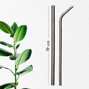 Stainless Steel Straw with Straw Cleaner | Reusable | Set of 4