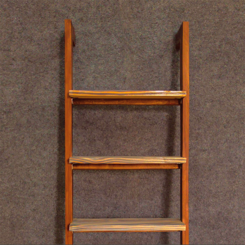 Wall Bookshelves | Ladder Shelf | Planter Stand | Brown | 16 x 4 x 42 inches