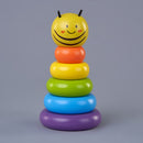 Wooden Baby Stacker | Rainbow Bumblebee | BPA Free | 15 cm | Set of 6