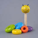 Wooden Baby Stacker | Rainbow Bumblebee | BPA Free | 15 cm | Set of 6