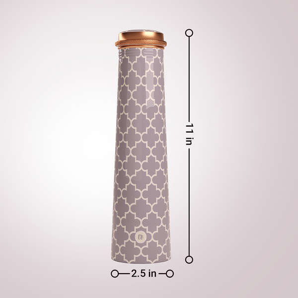 Copper Bottle | Slim | Grey | 750 ml