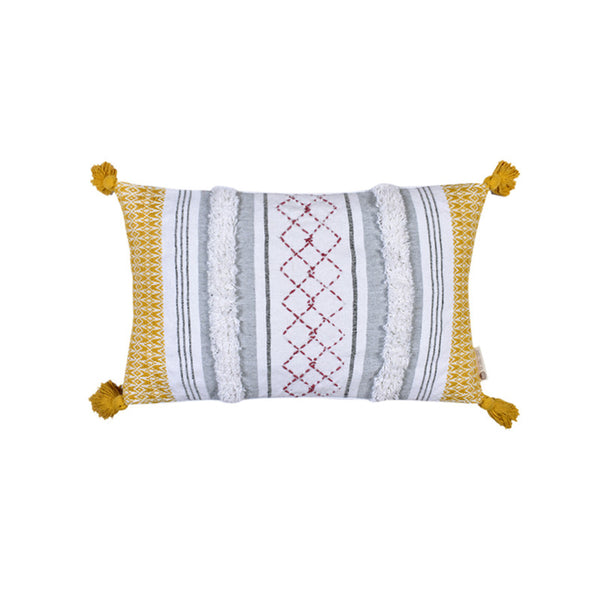 Handwoven Cotton Cushion Cover | Camel Yellow