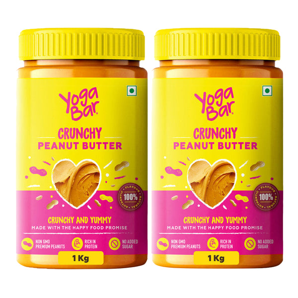 Yoga Bar Peanut Butter | Sugar Free | 1kg | Pack of 2