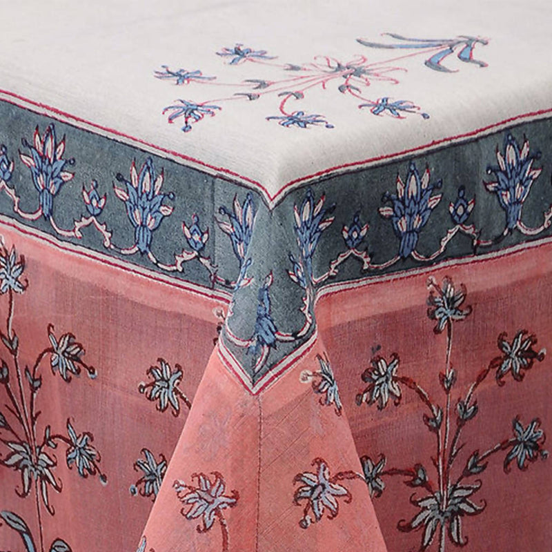 Cotton Table Cover | Handblock Printed | Multicolour