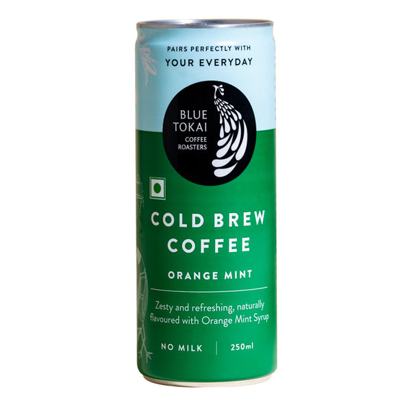 Blue Tokai Cold Brew Coffee Can | Orange Mint | 250 ml