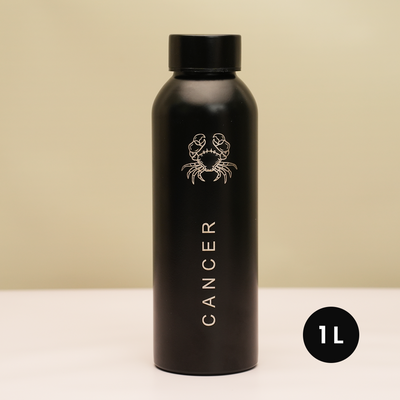 Zodiac Stainless Steel Water Bottle | 1 Litre | Cancer