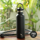 Sports Steel Bottle | Insulated | 750 ml | Black | 12 Hours Hot & Cold