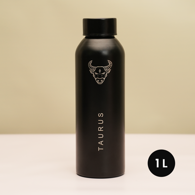 Zodiac Sign Stainless Steel Bottle | 1 Litre | Taurus