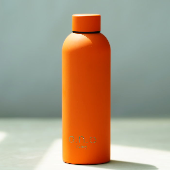 Stainless Steel Water Bottle | 500 ml | Double Wall Insulated Bottle | Orange