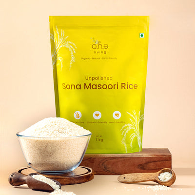 Sona Masoori Rice | 1 Kg | Diabetic-friendly