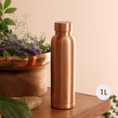 Copper Water Bottle | 1 Litre | Plain | Improves Digestion.