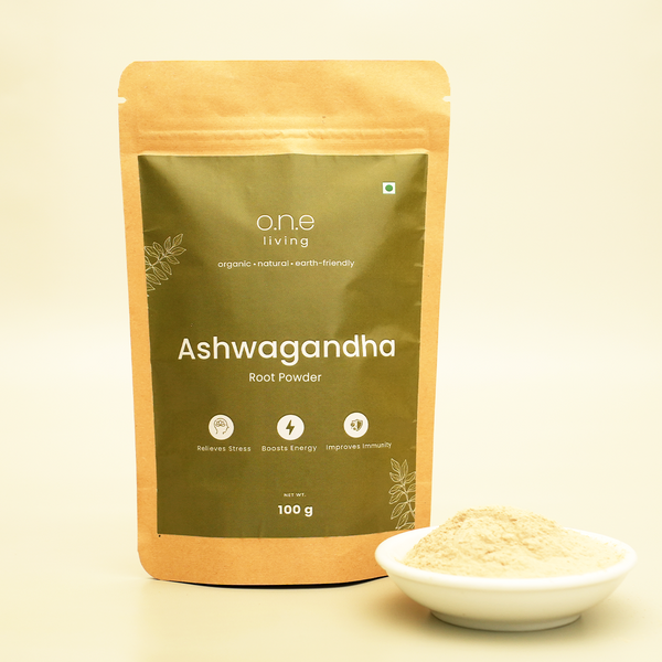 Ashwagandha Root Powder | 100 g | Relieves Stress | Pack of 2.