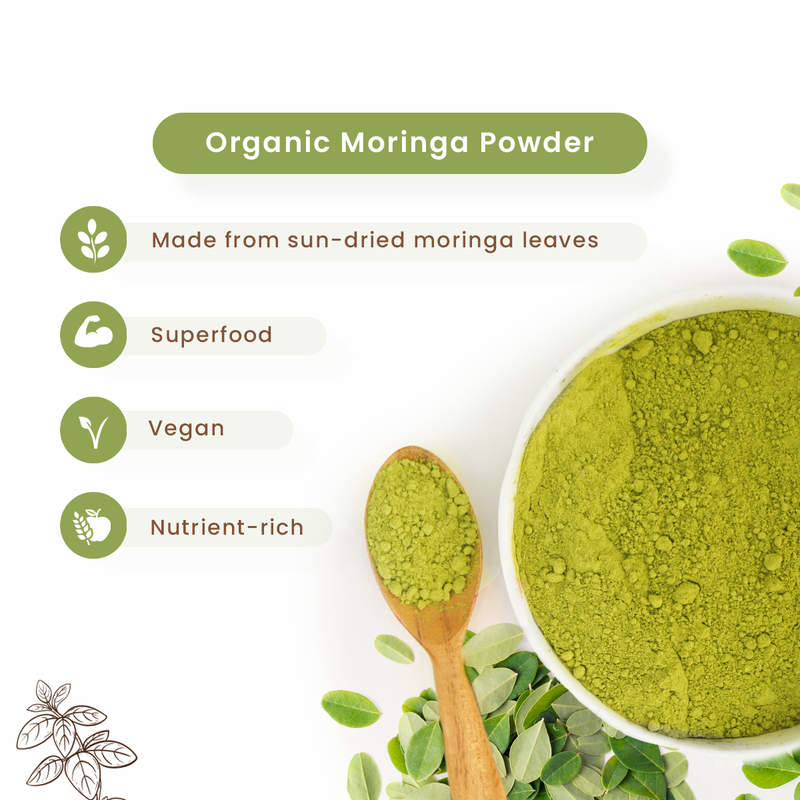 Natural Moringa Powder | 500 g | Immunity Boosting | Pack of 2