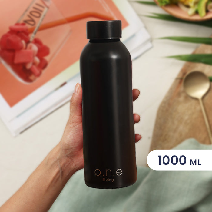 Stainless Steel Water Bottle | 1 Litre | BPA & Lead Free | For Office, Gym & School