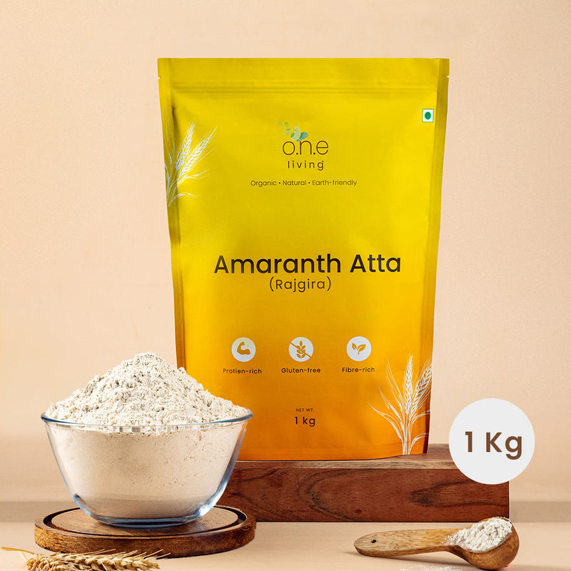 Amaranth Atta | 1 Kg | Gluten-free | Rajgira Atta | Pack of 2