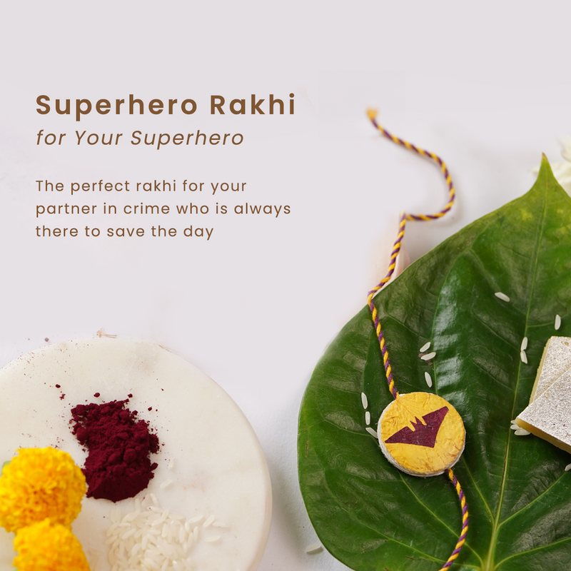 Reversible Superhero Rakhi | Rakhi for Brother | Handmade