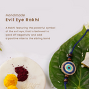 Handmade Evil Eye Rakhi | Rakhi for Brother | Eco-friendly | Freebie