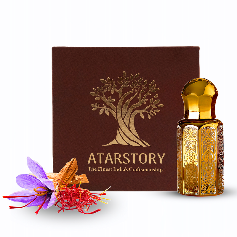 Kesar Chandan Attar Perfume | Long Lasting Fragrance | Ittar for Men and Women | 12 ml.