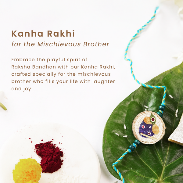 Handmade Kanha Rakhi | Rakhi for Brother | Eco-friendly