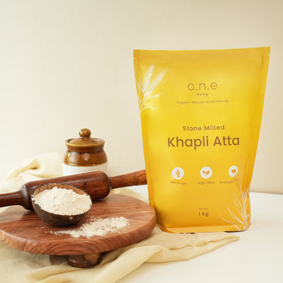 Khapli Atta | Stone Milled | 1 Kg | Aids in Digestion