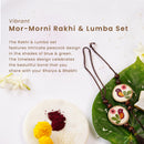 Mor-Morni Rakhi & Lumba Set | Rakhi for Bhaiya & Bhabhi