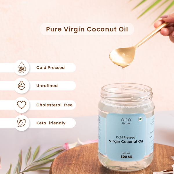 Virgin Coconut Oil | 500 ml | Pack of 2 | Cold Pressed | Unrefined