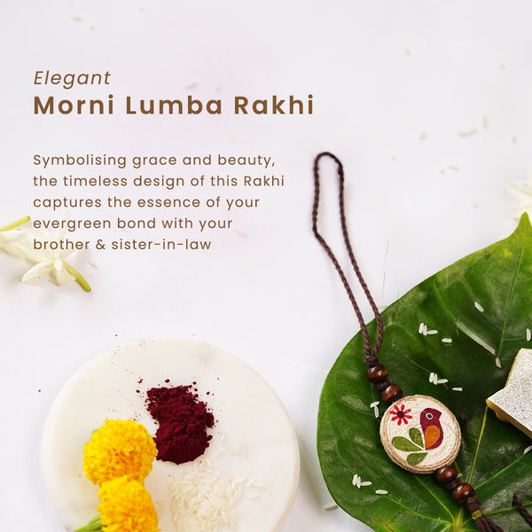 Handmade Morni Lumba Rakhi | Rakhi for Bhaiya Bhabhi