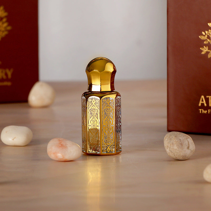 Kesar Chandan Attar Perfume | Long Lasting Fragrance | Ittar for Men and Women | 12 ml.