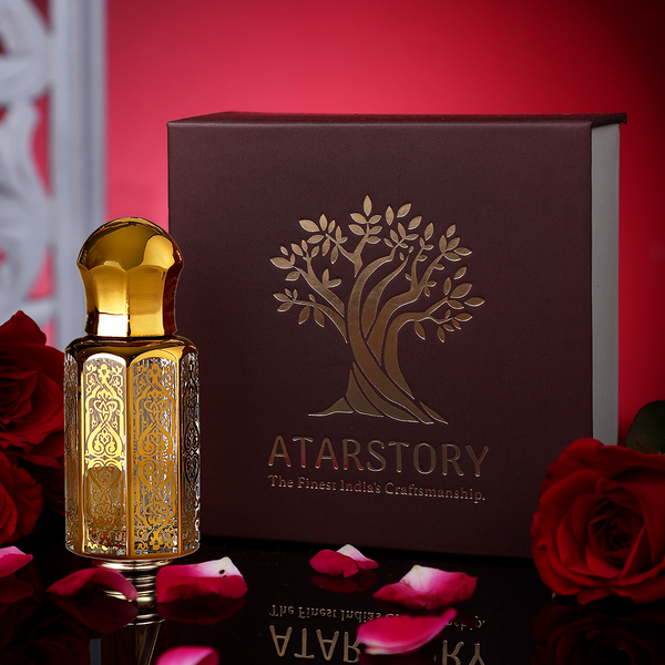 Attar Perfume Rosa Luxure | Long Lasting Fragrance | Ittar for Men and Women | 12 ml