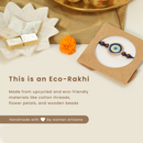 Handmade Evil Eye Rakhi | Rakhi for Brother | Eco-friendly | Freebie