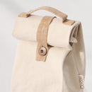 Cotton Lunch Bag | Beige & White